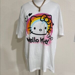 Hello Kitty Rainbow Graphic Tee Size Large NWOT